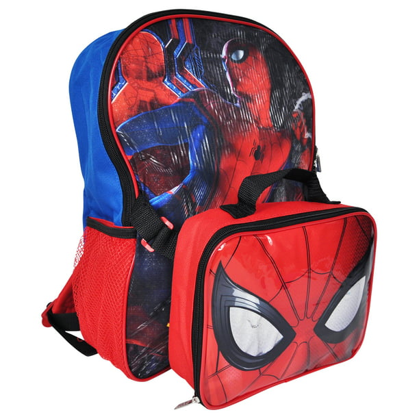 Deadpool DC Marvel kids Backpack Set Schoolbag Insulated Lunch Bag Pen Case Lot
